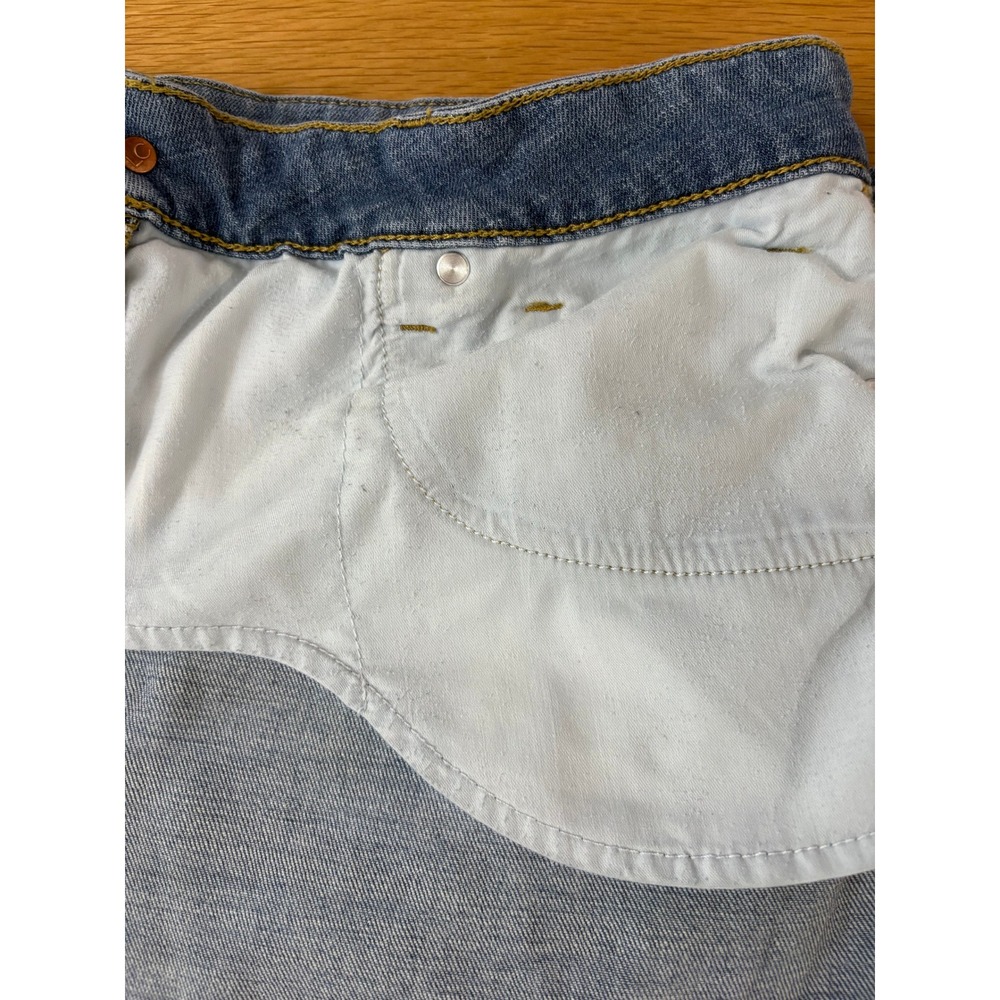 LC Lauren Conrad Womens Wide Leg High Rise Blue Denim Jeans Size 16 Medium Wash - Picture 8 of 8